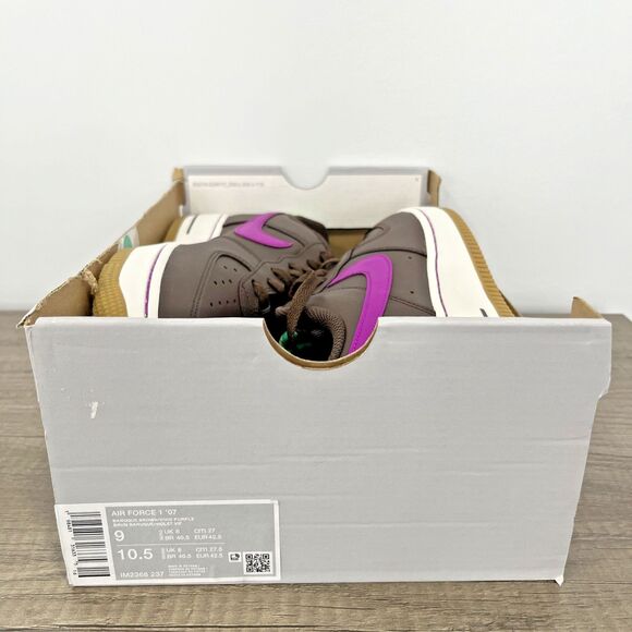 Nike Air Force 1 Low \'07 Baroque Brown Vivid Purple IM2368-237 US Mens 9 New main image 5